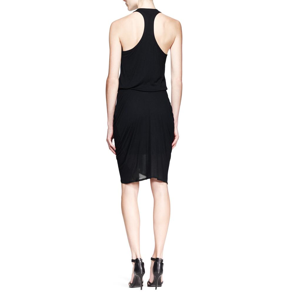 Helmut Lang Dress Womens Small Slack Jersey Racerback Tank Black Sleeveless - Picture 2 of 7